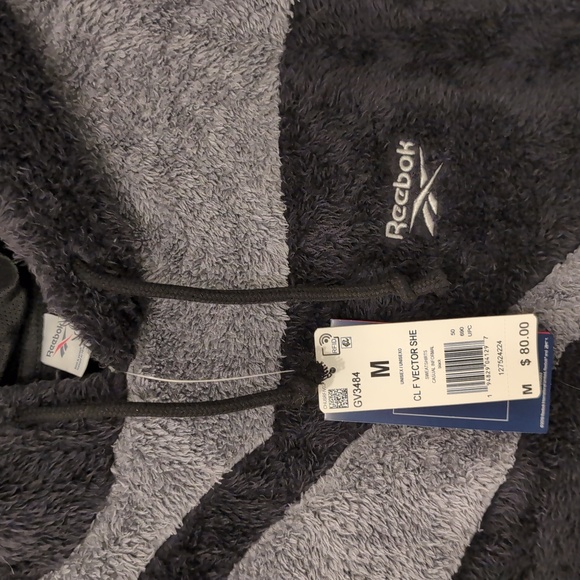 Men's Reebok Classic Vector Sherpa Hoodie Black - Medium - Picture 2 of 5